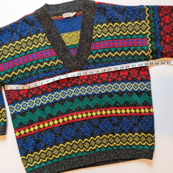 Vintage Esprit Oversized Colourful Sweater - Picture 7 of 8